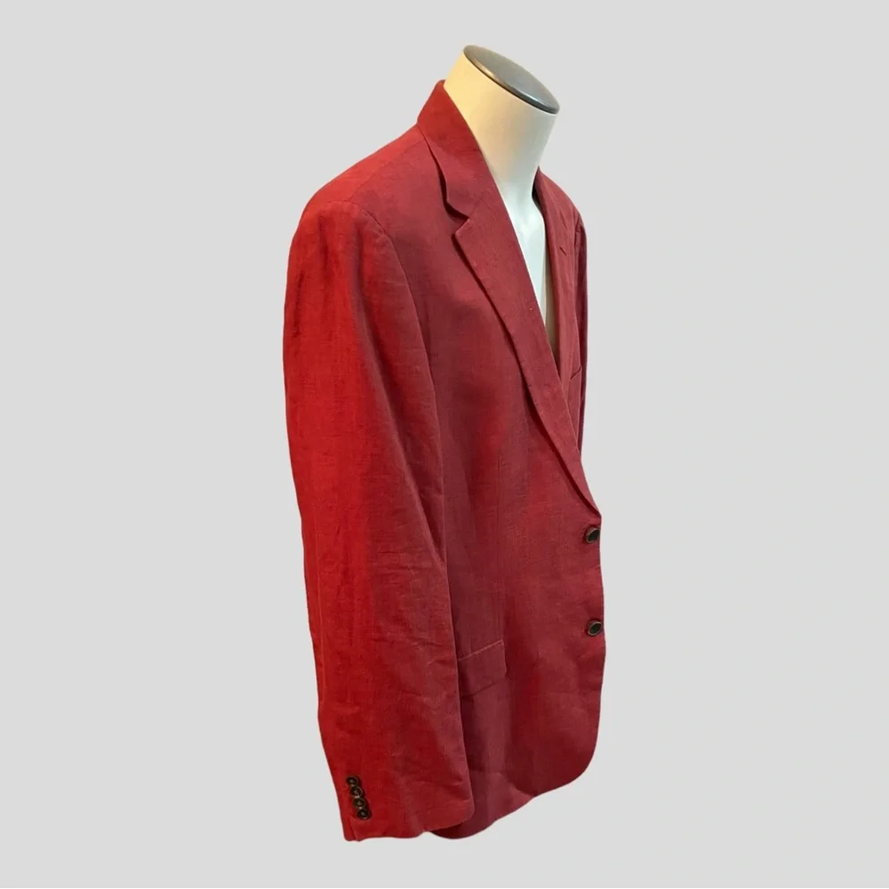 HUGO BOSS SAKS FIFTH AVENUE 100% LINEN JACKET SIZE 44